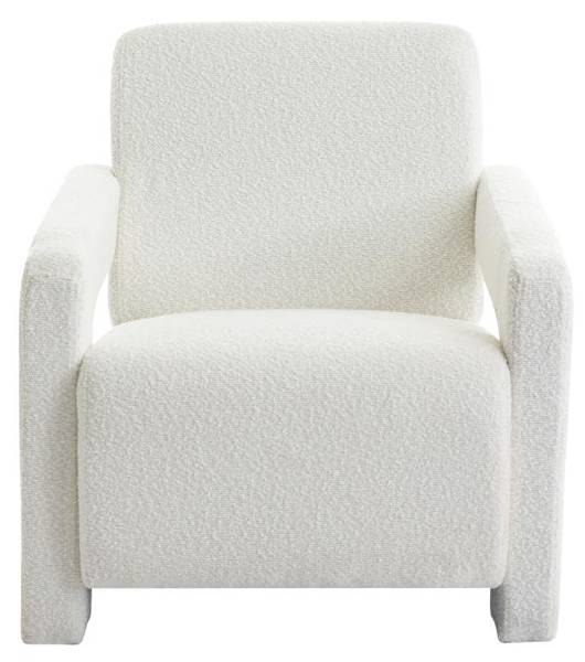 Sessel mit gerader Rückenlehne ISPARTA Weiß - Textil - 83 x 71 x 65 cm