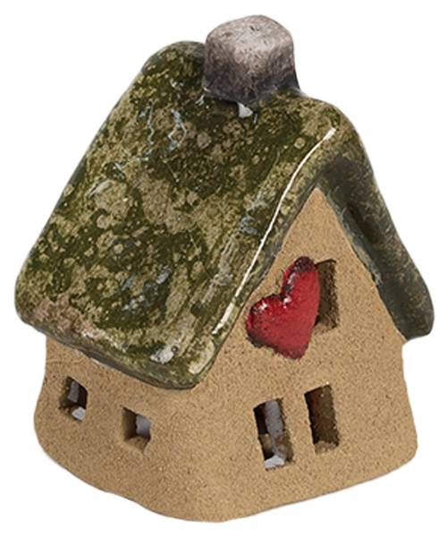Decoratie Beeld Huis Xmas&Desmond bruin - keramiek - 6 x 9 x 7 cm