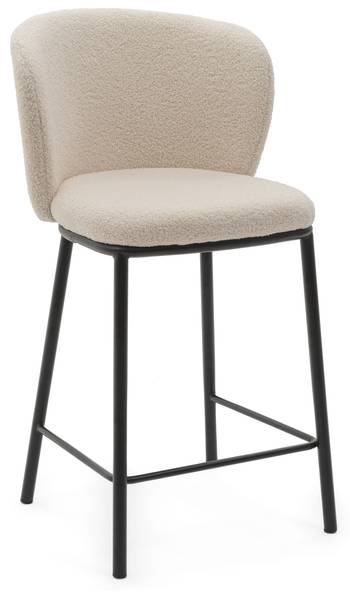 Barhocker BARI Boucle Ecru