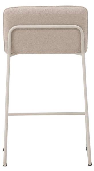 Barstoel Bisbee set van 2 beige - textiel - 45 x 85 x 50 cm