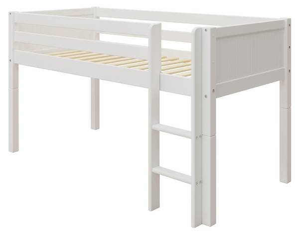 Hochbett Nordic Romantic Weiß - Kiefer - 106 x 118 x 209 cm