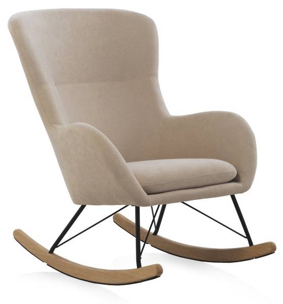 Schaukstuhl 2044 Beige - Textil - 78 x 96 x 89 cm