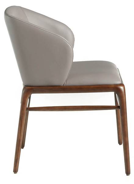 Stuhl 4065 Braun - Grau - Strukturstoff - Kunstleder - Kunstharz - 55 x 76 x 60 cm