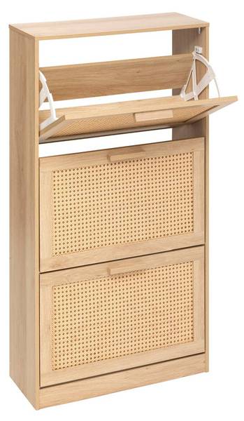 Schuhregal DRAWY Beige - Holzwerkstoff - 60 x 113 x 24 cm