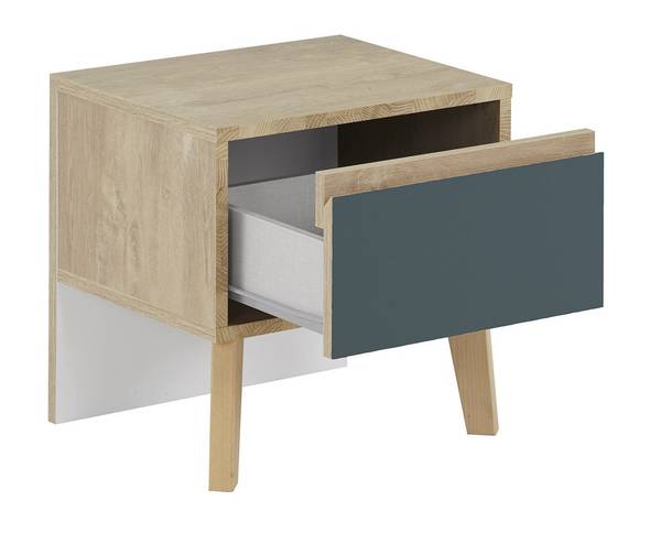 Chevet Galaxy Bleu - Bois manufacturé - 42 x 41 x 36 cm