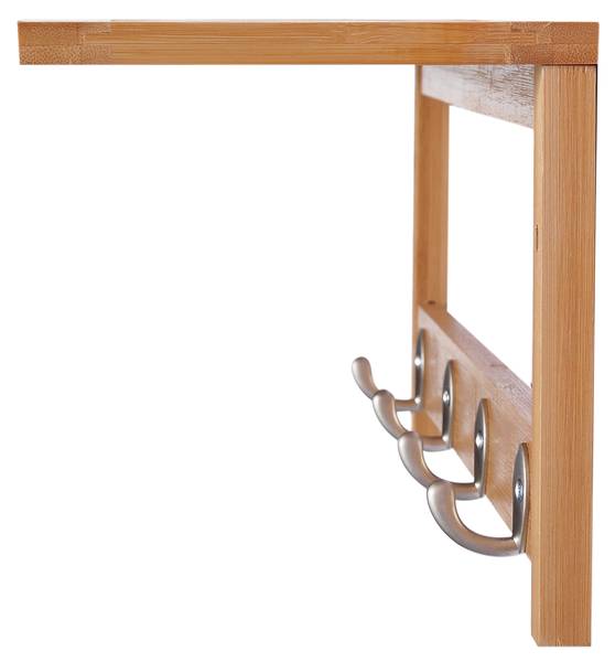 Wandgarderobe 831-198 Braun - Bambus - 16 x 18 x 50 cm