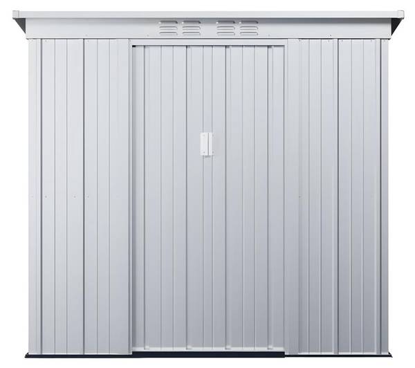 Cabane de jardin ACAMAR Gris - Métal - 103 x 180 x 191 cm