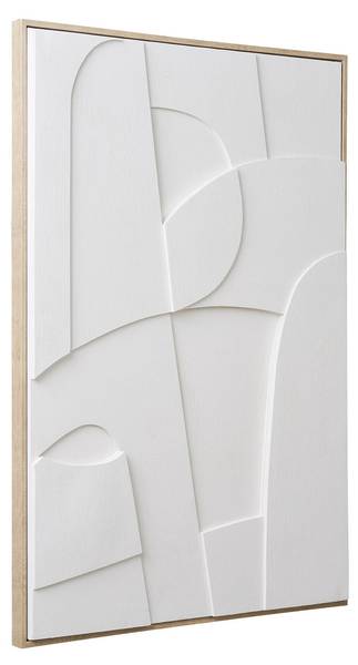 Wandkunst VK8681847496267 Weiß - Holzwerkstoff - 60 x 90 x 3 cm