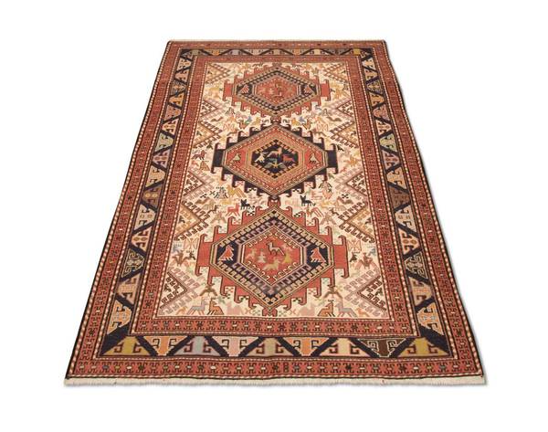 Orientteppich Oriental Braun - Seide - 122 x 1 x 194 cm