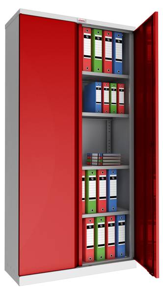 Stahlschrank SCL1891G Rot - Stahl - 92 x 183 x 37 cm