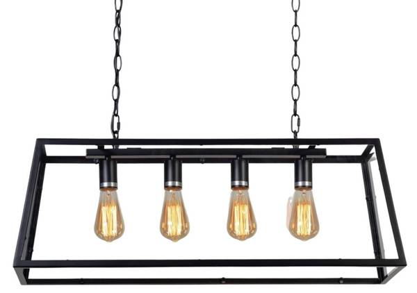 Hängeleuchte Fresy Schwarz - Metall - 78 x 26 x 78 cm