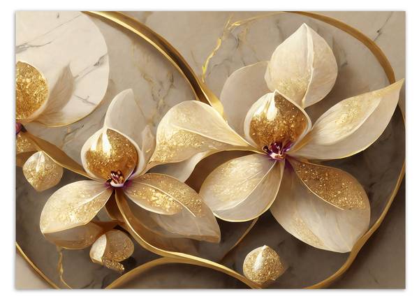 Fototapete Blumen Glamour 200 x 140 cm