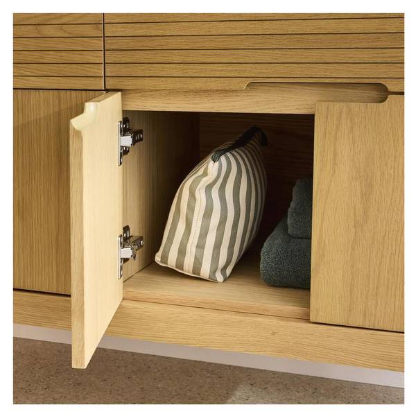 Badmöbel-Set ALASKA 2-teilig Braun - Holzwerkstoff - 120 x 78 x 50 cm