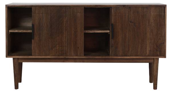 Schrank BITIKA Braun - Massivholz - 40 x 80 x 150 cm