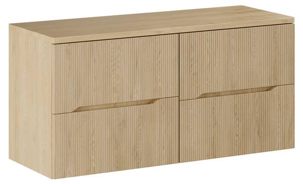 Waschbeckenunterschrank NORDIC Beige - Holzwerkstoff - 120 x 59 x 46 cm