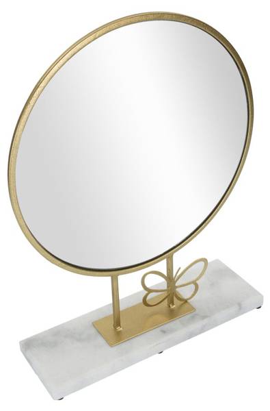 Spiegel Butterfly Gold - Metall - 9 x 40 x 30 cm