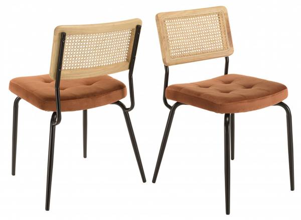 Stühle und Sessel von AGATHE Orange - Metall - 55 x 81 x 53 cm