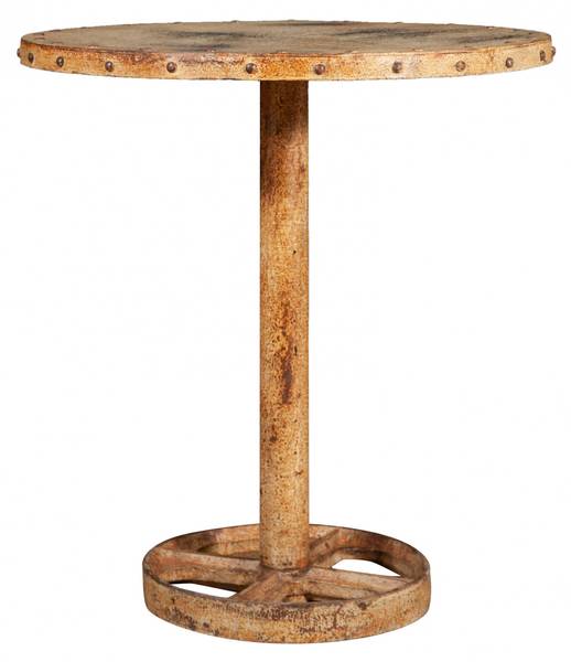 Table de jardin ronde MOMENTS Blanc - Fer - 61 x 67 x 61 cm