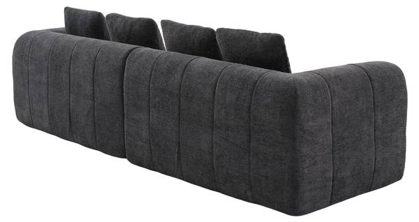 4-Sitzer Sofa LF-RSN-PRM Grau - Webstoff - 260 x 70 x 96 cm