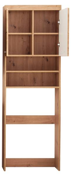 AmandaMando Superstructure pour machine Marron - En partie en bois massif - 63 x 187 x 24 cm