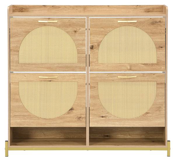 Schuhkipper Oxidant Braun - Holzwerkstoff - 109 x 100 x 24 cm