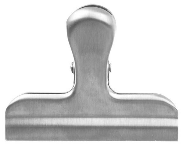 Beutelclips aus Edelstahl 2er Set Silber - Edelstahl - 4 x 6 x 7 cm
