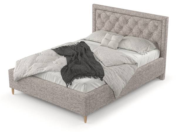 Polsterbett Lido mit Stauraum Neve Hellbraun - Liegefläche Breite: 140 cm