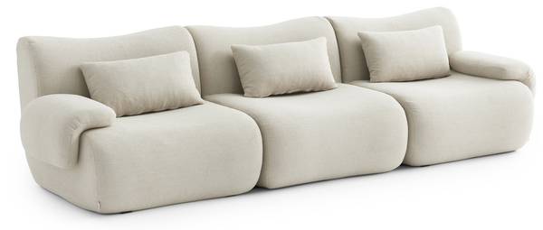 3-zits bank sofaTIME crèmekleurig