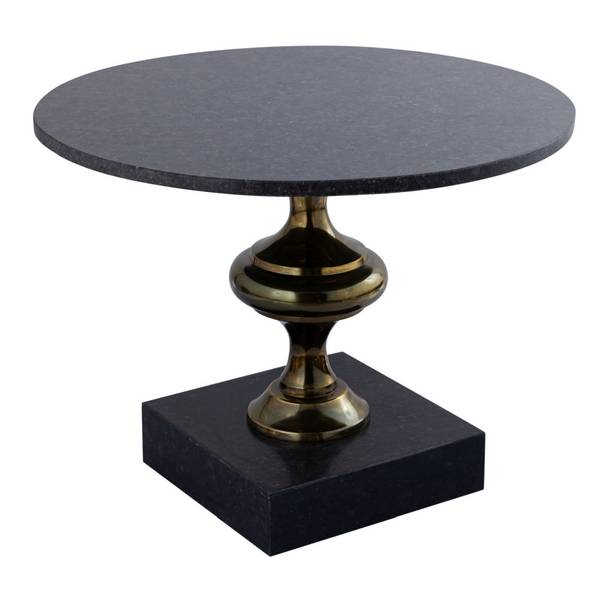 Couchtisch Alano Schwarz - Marmor - 61 x 44 x 61 cm