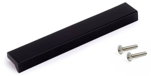 Möbelgriff Xirivella 5er-Set Schwarz - Metall - 1 x 2 x 16 cm