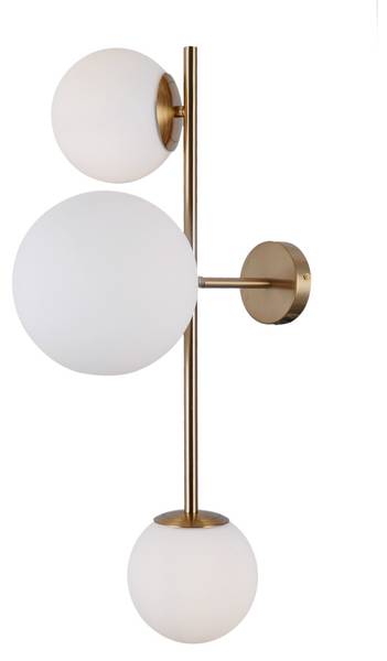 Wandleuchte Vailante Glas - 34 x 25 x 60 cm
