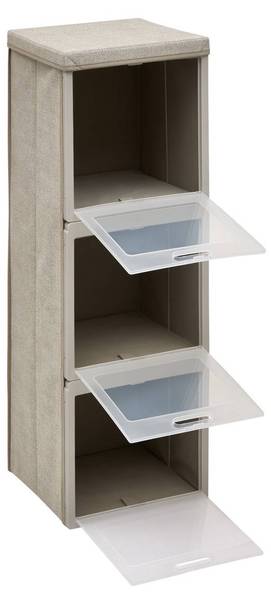 Aufbewahrungssystem CUBE N DOOR Beige - Papier - 30 x 91 x 30 cm