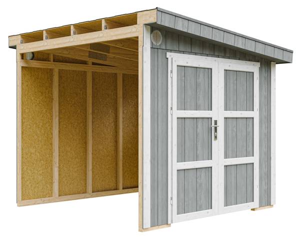 Gartenhaus M938BS Hellgrau
