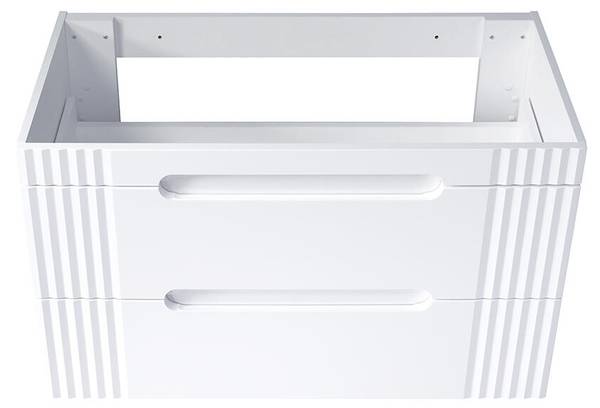 Armoire sous lavabos FIJI CUW100 2D Blanc - Mélamine - 100 x 62 x 46 cm