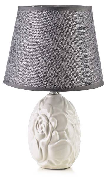 Tischlampe LETI Grau - Keramik - 20 x 32 x 11 cm