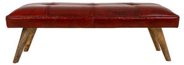 Bank 4523317598 Braun - Echtfell - 115 x 38 x 53 cm