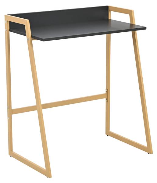 Schreibtisch Kuomi Beige - Grau - Stahl - 73 x 84 x 47 cm