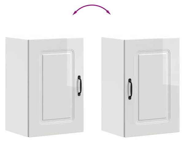 Keuken Wandkast 3042958-4 hoogglans wit