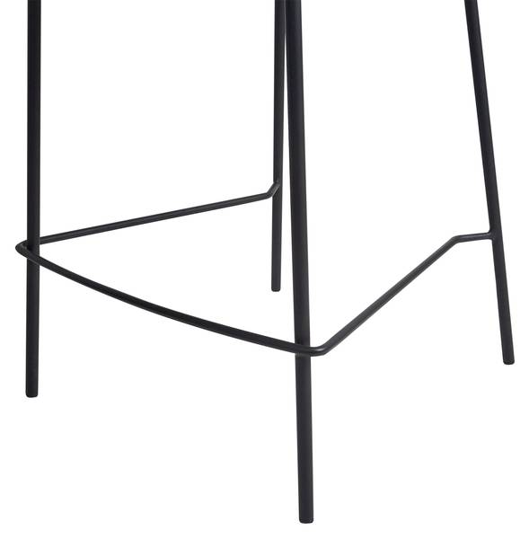 Tabouret de bar DUETTE Noir - Vert - Vert olive