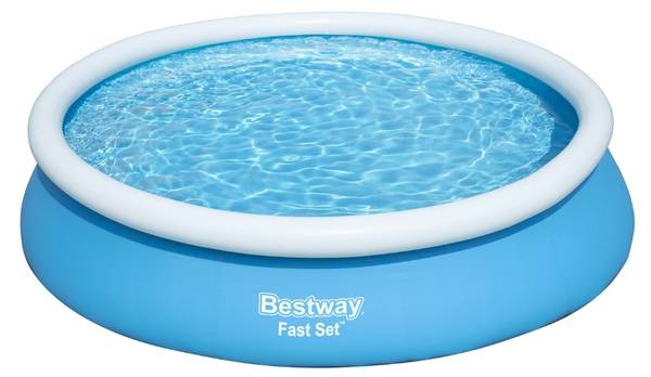 Schwimmbad-Set 5727346 (4-teilig) Blau - Kunststoff - 366 x 76 x 366 cm