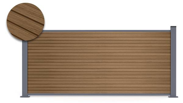 Zaun PRIEL Braun - 800 x 800 cm