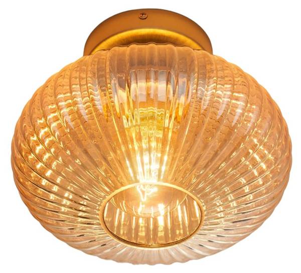 Wandleuchte Ambrine Gold - Metall - 24 x 24 x 20 cm