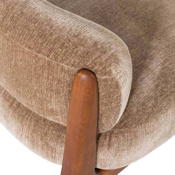 Fauteuil Runi Taupe - Jaune