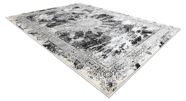 Modern Vinci 1407 Teppich Rosette Grau - Polyester - 80 x 1 x 150 cm