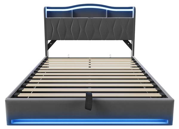 Polsterbett PB-SD02 Grau