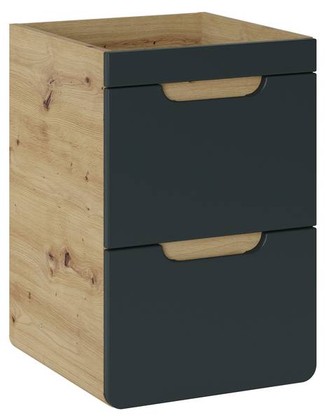 Waschbeckenunterschrank ARUBA Schwarz - Holzwerkstoff - 40 x 59 x 41 cm