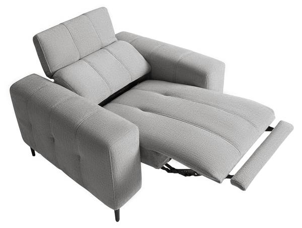Sessel ALVARO Grau - Metall - Kunststoff - Textil - Holz teilmassiv - 115 x 79 x 109 cm