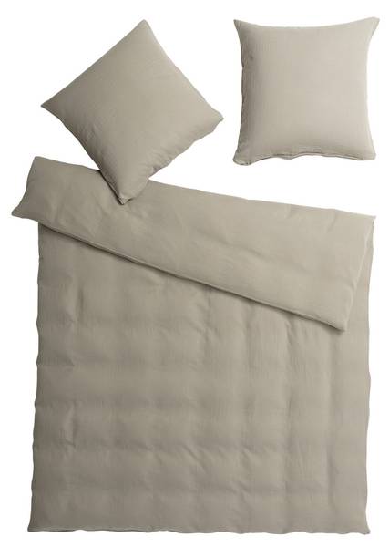 Housse de duvet SEMPACH Couleur sauge - 240 x 240 cm