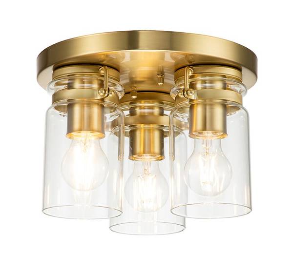 Brinley 3 Plafonnier Laiton