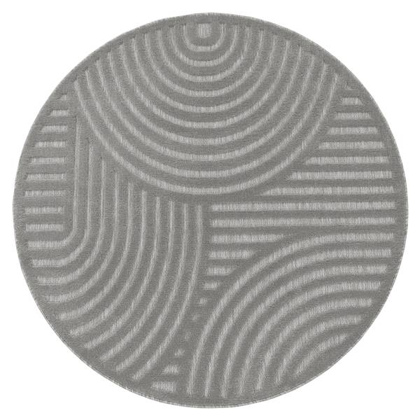 OUTDOORTEPPICH 120/120 cm Livorno 674 Grau